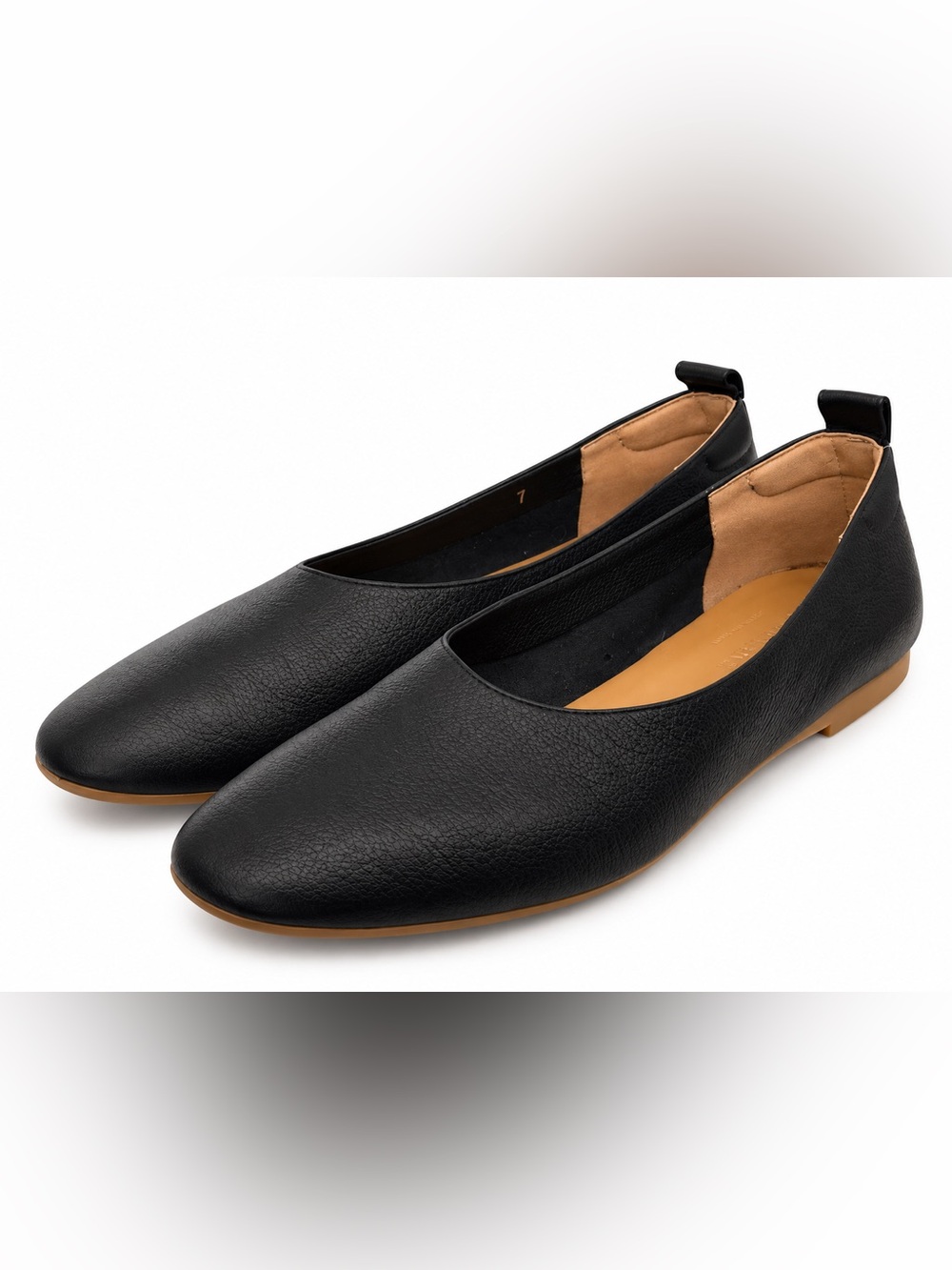 Everlane The Day Glove Black Leather Ballet Flats Size 7 Made in Italy